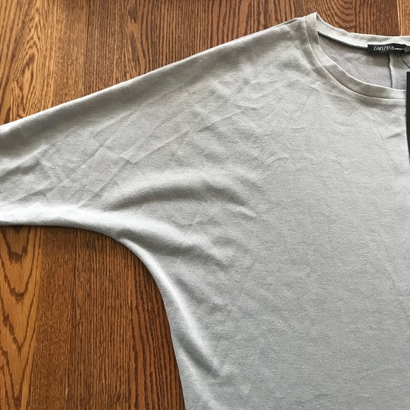 NWT Gray Zanzea Collection Oversized Knit Sweater - Picture 8 of 8